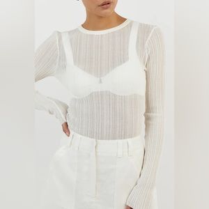 NWT- Dissh Harper Long Sleeve Knit Top
